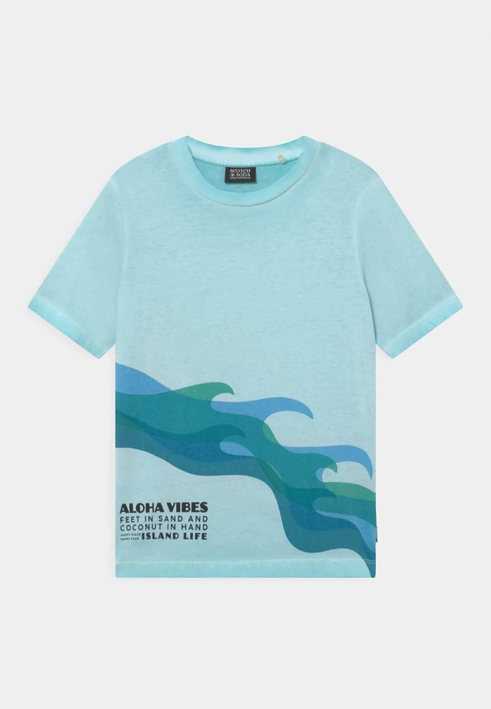 Scotch & Soda REGULAR FIT ARTWORK - T-shirt Imprimé - Seafoam 1 Scotch & Soda REGULAR FIT ARTWORK - T-shirt Imprimé - Seafoam