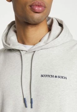 Scotch & Soda HOODED ORGANIC UNISEX - Sweat à Capuche - Grey Melange -Scotch & Soda Soldes e5e986676b95414c87e207ab0001f9f2