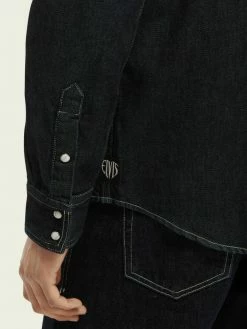 Scotch & Soda Chemise - Indigo -Scotch & Soda Soldes e65546cef3ba4639822a75174cff1b54