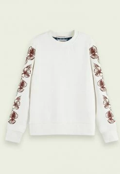Scotch & Soda REGULAR FIT - Pullover - Off White -Scotch & Soda Soldes e659905b56564d7bbe01d8caeea337b3