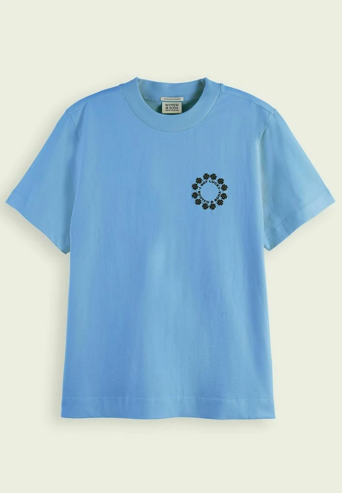 Scotch & Soda SHORT SLEEVED - T-shirt Imprimé - Quilt Blue 5 Scotch & Soda SHORT SLEEVED - T-shirt Imprimé - Quilt Blue – Image 5