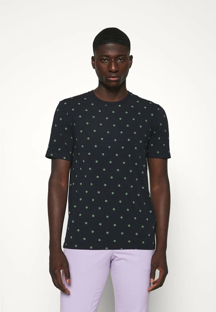 Scotch & Soda CLASSIC CREWNECK TEE - T-shirt Imprimé - Dark Blue 1 Scotch & Soda CLASSIC CREWNECK TEE - T-shirt Imprimé - Dark Blue