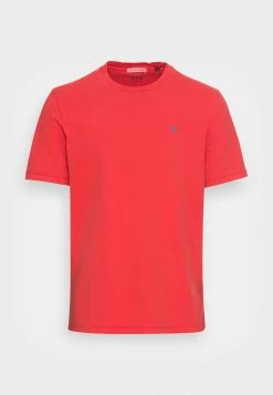 Scotch & Soda GARMENT DYED CREWNECK TEE WITH EMBROIDERY LOGO - T-shirt Basique - Arizona Red -Scotch & Soda Soldes e7fe49a6b0fe406c9dea7ecd5573dda6