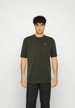 Scotch & Soda REGULAR FIT SHORT SLEEVED WITH CHEST POCKET - T-shirt Basique - Utility Green