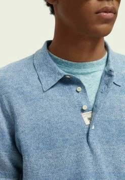 Scotch & Soda Polo - Blue Melange -Scotch & Soda Soldes e93ac2eb2aea487cb33041023008a6c3