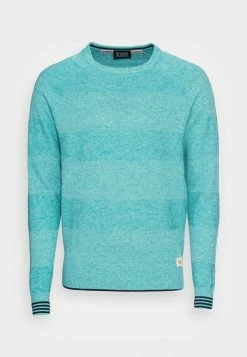 Scotch & Soda STRUCTURED BLEND CREWNECK - Pullover - Seafoam Melange -Scotch & Soda Soldes e93bc022e8e8404f864391a99ccc82aa