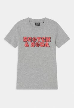 Scotch & Soda REGULAR FIT ARTWORK - T-shirt Imprimé - Grey Melange