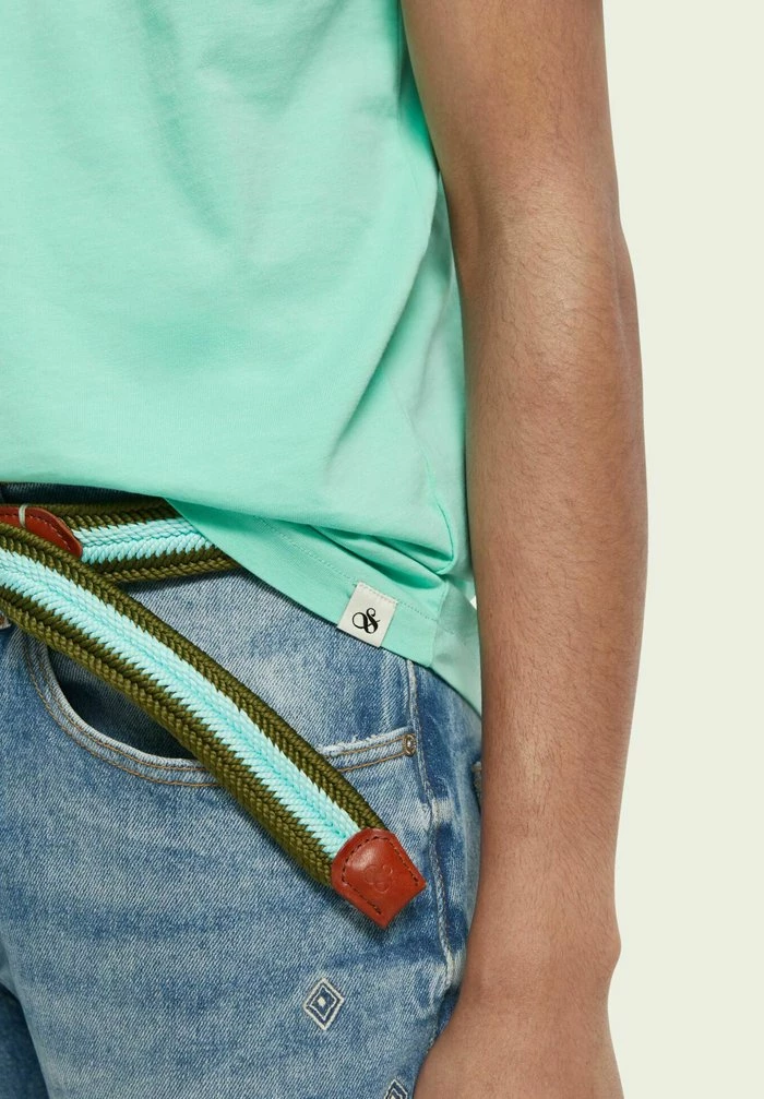 Scotch & Soda T-shirt Basique - Light Blue 4 Scotch & Soda T-shirt Basique - Light Blue – Image 4