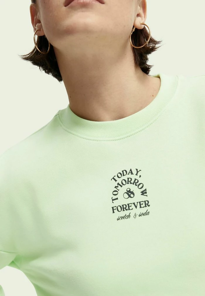 Scotch & Soda Sweatshirt - Citrus Green 4 Scotch & Soda Sweatshirt - Citrus Green – Image 4