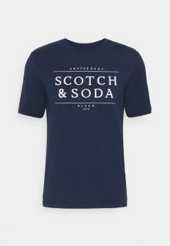 Scotch & Soda SHORT SLEEVE LOGO TEE - T-shirt Imprimé - Navy 10 Scotch & Soda SHORT SLEEVE LOGO TEE - T-shirt Imprimé - Navy -Scotch & Soda Soldes eb8afa1893b04e8dbf8ec86b545e8849