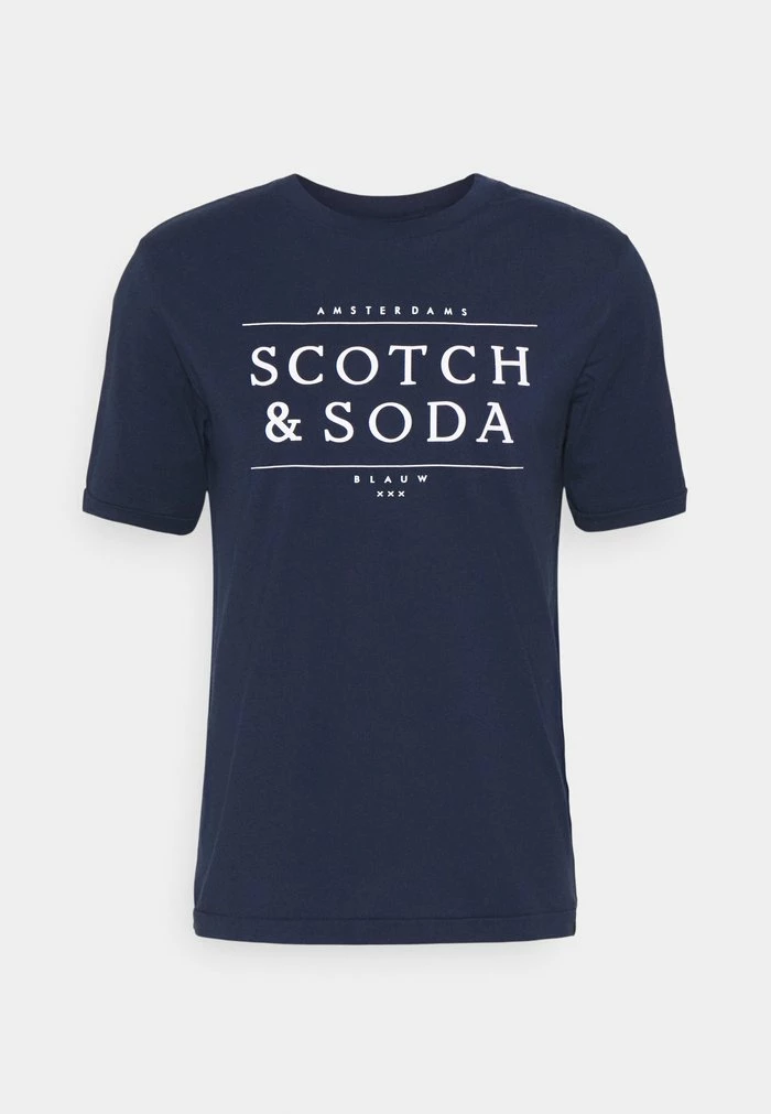 Scotch & Soda SHORT SLEEVE LOGO TEE - T-shirt Imprimé - Navy 5 Scotch & Soda SHORT SLEEVE LOGO TEE - T-shirt Imprimé - Navy – Image 5