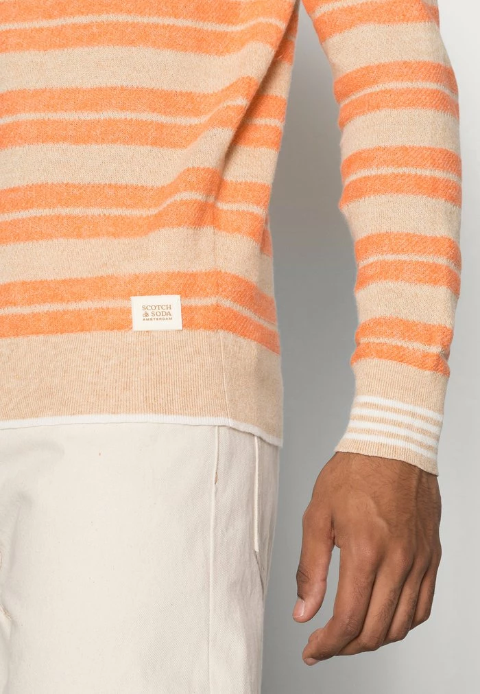 Scotch & Soda STRUCTURED BLEND CREWNECK - Pullover - Orange 5 Scotch & Soda STRUCTURED BLEND CREWNECK - Pullover - Orange – Image 5
