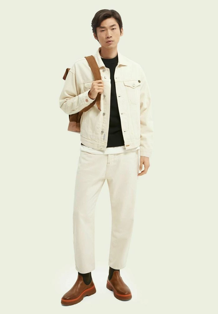 Scotch & Soda HIGHWAY OF HOPE - Veste En Jean - Beige 2 Scotch & Soda HIGHWAY OF HOPE - Veste En Jean - Beige – Image 2