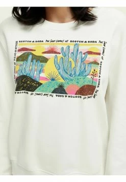 Scotch & Soda RELAXEDFIT - Sweatshirt - Off White -Scotch & Soda Soldes ebe9119cefd24bb8a7a7c48823457909