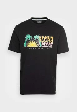 Scotch & Soda RETRO GRAPHIC - T-shirt Imprimé - Black -Scotch & Soda Soldes ec079f5ba7654f348a3e53ed5806ff3a