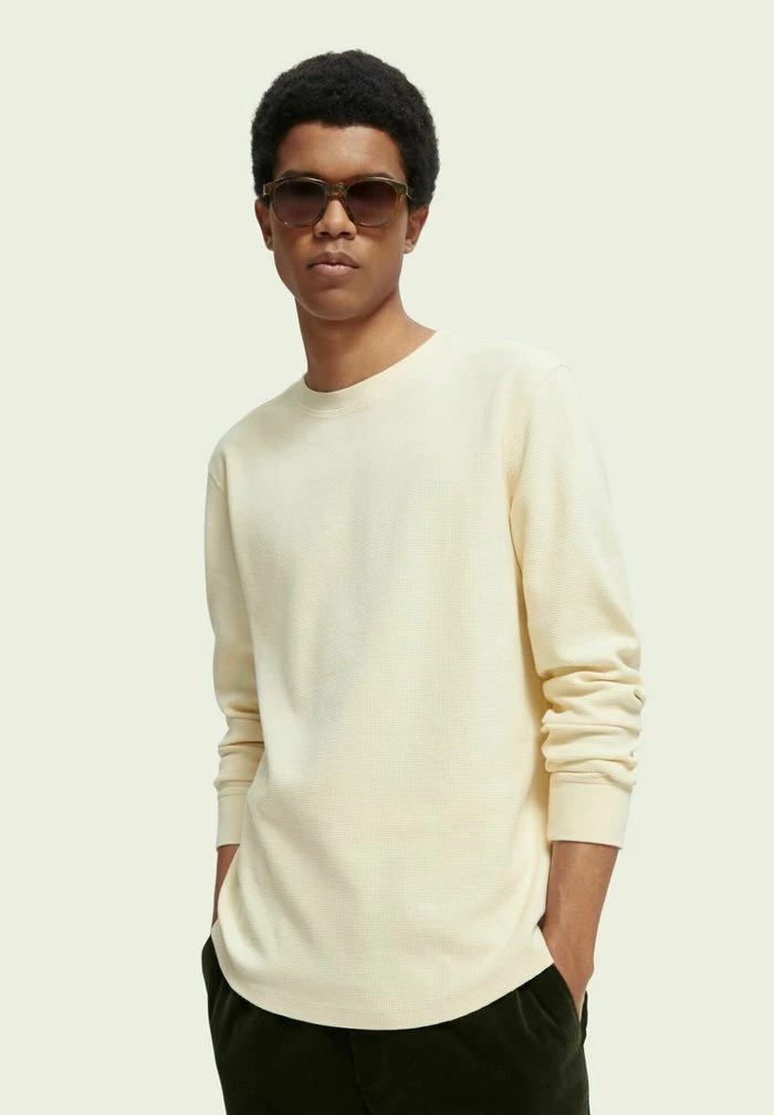 Scotch & Soda LONG SLEEVE - T-shirt à Manches Longues - Peach Cream 1 Scotch & Soda LONG SLEEVE - T-shirt à Manches Longues - Peach Cream