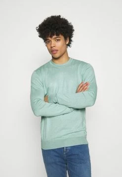 Scotch & Soda CLASSIC CREWNECK PULL - Pullover - Seafoam Melange