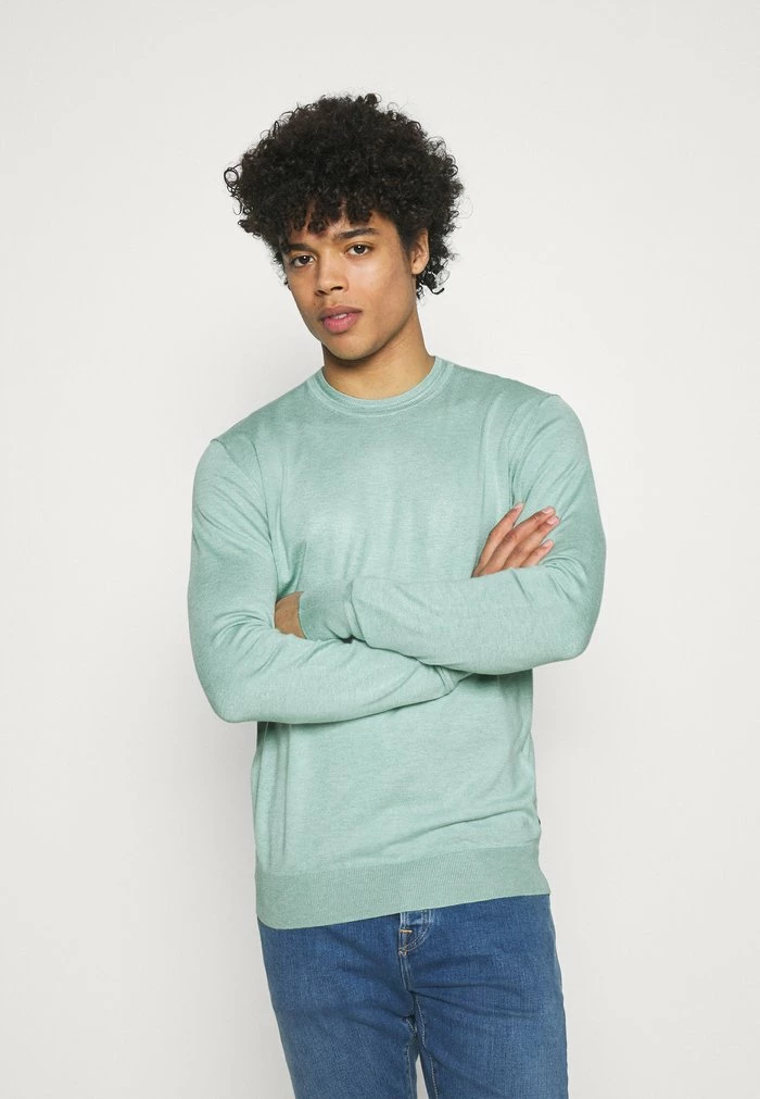 Scotch & Soda CLASSIC CREWNECK PULL - Pullover - Seafoam Melange 1 Scotch & Soda CLASSIC CREWNECK PULL - Pullover - Seafoam Melange