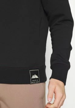 Scotch & Soda CLEAN FELPA WITH HIGH COLLAR - Sweatshirt - Black -Scotch & Soda Soldes eebc3c6c72514307ac69d2657c137b8a