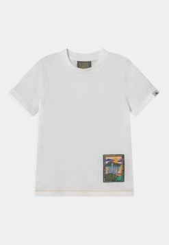 Scotch & Soda SUNLIGHT ACTIVATED PRINT - T-shirt Imprimé - White