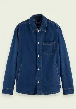 Scotch & Soda Veste En Jean - Indigo -Scotch & Soda Soldes f071ae4987d64a78b851a7d487ad756a
