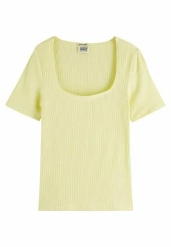 Scotch & Soda T-shirt Basique - Lemon -Scotch & Soda Soldes f0ca213547f0477095037538ede181ef