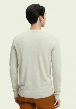 Scotch & Soda CREWNECK - Sweatshirt - Grey Melange -Scotch & Soda Soldes f107a48f8d6d4692b2c89715b08c2eca