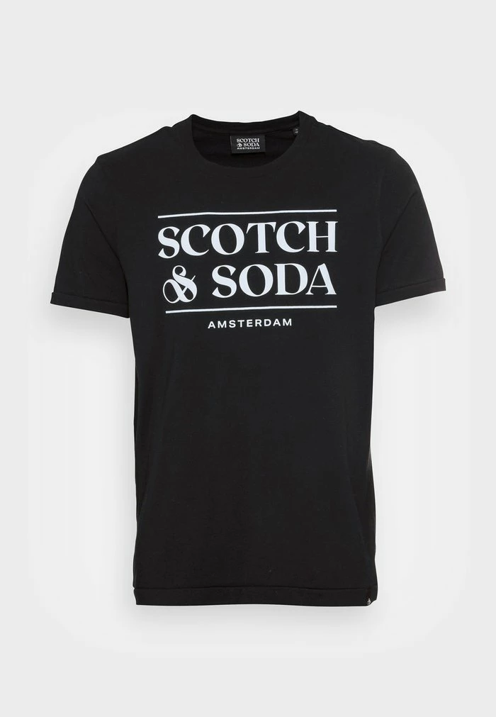 Scotch & Soda SHORT SLEEVE LOGO TEE - T-shirt Imprimé - Black 4 Scotch & Soda SHORT SLEEVE LOGO TEE - T-shirt Imprimé - Black – Image 4