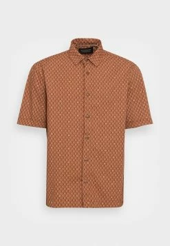 Scotch & Soda ALL-OVER SHORTSLEEVE - Chemise - Brown, Multi-coloured -Scotch & Soda Soldes f184848db87b45baa1137e92f42546b8