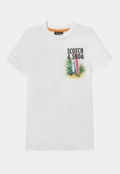 Scotch & Soda REGULAR FIT ARTWORK - T-shirt Imprimé - White