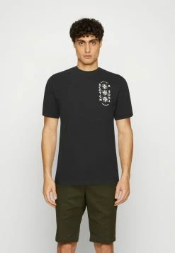 Scotch & Soda CHEST ARTWORK REGULAR FIT - T-shirt Imprimé - Black