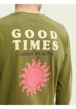 Scotch & Soda LONG SLEEVED - T-shirt à Manches Longues - Lizard -Scotch & Soda Soldes f426ffa13fc04f2b9c43206427b41822