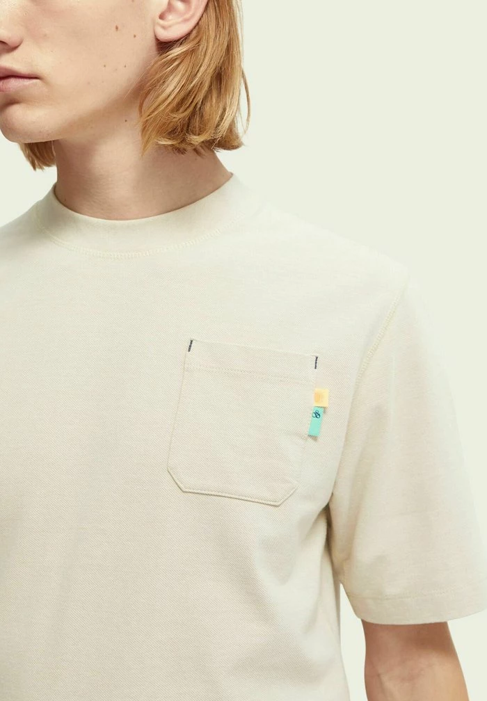 Scotch & Soda WASHED - T-shirt Imprimé - White Sand 4 Scotch & Soda WASHED - T-shirt Imprimé - White Sand – Image 4