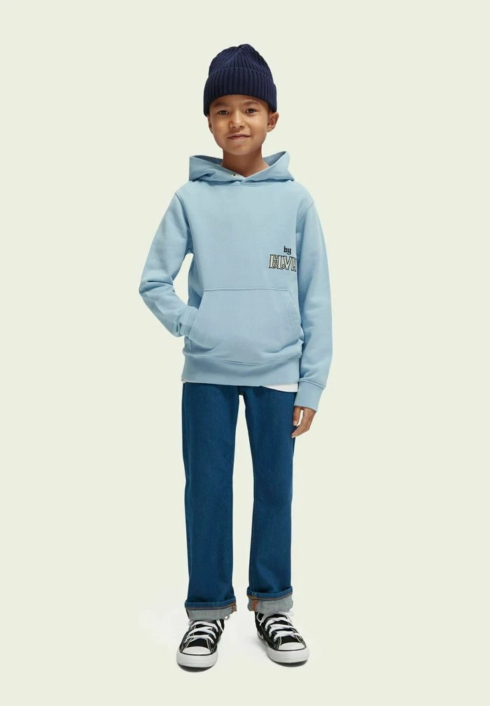 Scotch & Soda Sweat à Capuche - Fifties Blue 1 Scotch & Soda Sweat à Capuche - Fifties Blue