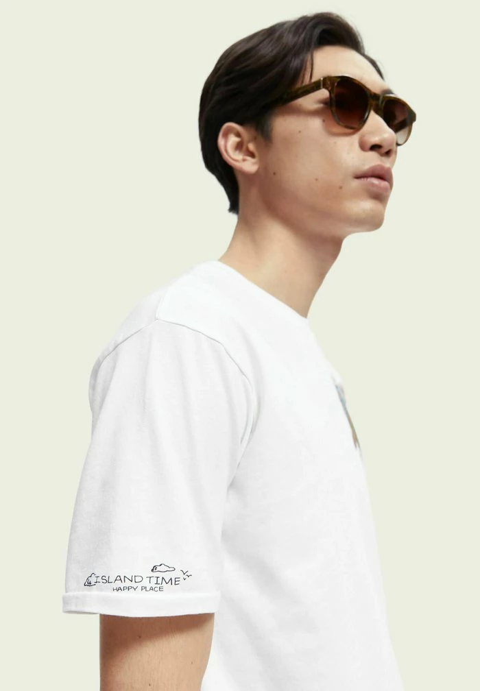 Scotch & Soda RELAXED FIT - T-shirt Imprimé - White 2 Scotch & Soda RELAXED FIT - T-shirt Imprimé - White – Image 2