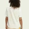 Scotch & Soda RELAXED-FIT - T-shirt Imprimé - Off White