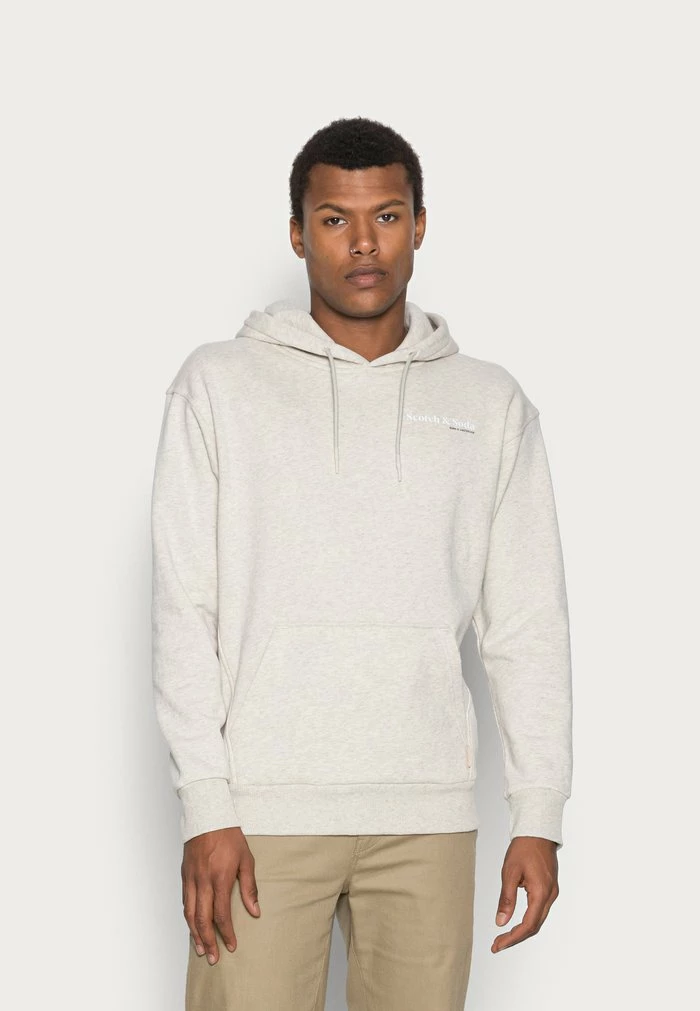 Scotch & Soda UNISEX RELAXED FIT FELPA HOODIE - Sweat à Capuche - Grey Melange 1 Scotch & Soda UNISEX RELAXED FIT FELPA HOODIE - Sweat à Capuche - Grey Melange