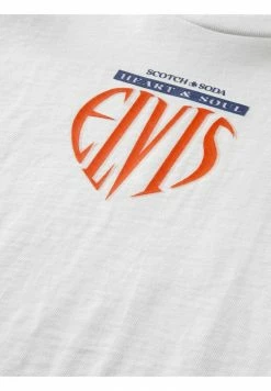 Scotch & Soda GRAPHIC - T-shirt Imprimé - White -Scotch & Soda Soldes f8bae7c547554b55ad75405ada4c75b2