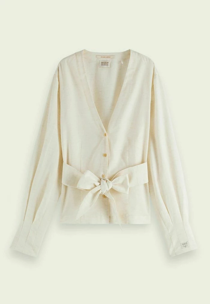 Scotch & Soda Blouse - Sand Melange 6 Scotch & Soda Blouse - Sand Melange – Image 6