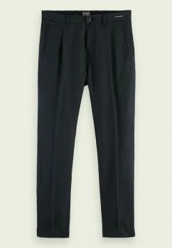 Scotch & Soda PLEATED SLIM-FIT - Pantalon Classique - Night -Scotch & Soda Soldes f9236838f72b4dec986dce1c0651f02f