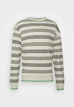 Scotch & Soda CREW NECK - Sweatshirt - Offwhite/ Black