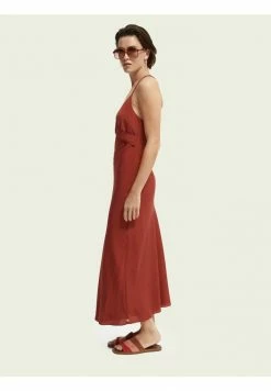 Scotch & Soda CROSS STRAP - Robe De Soirée - Red Clay -Scotch & Soda Soldes fa7bb3b5494a4e3e9f42bbfb5b919e2d