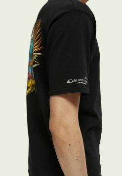 Scotch & Soda RELAXED FIT - T-shirt Imprimé - Black -Scotch & Soda Soldes faa6b2971e17424dbec344882c02c3f3