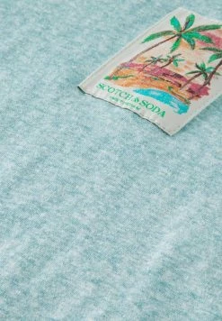 Scotch & Soda REGULAR FIT - T-shirt Imprimé - Pool Melange -Scotch & Soda Soldes fb74b5485fdb4359a76d420b2e46569e