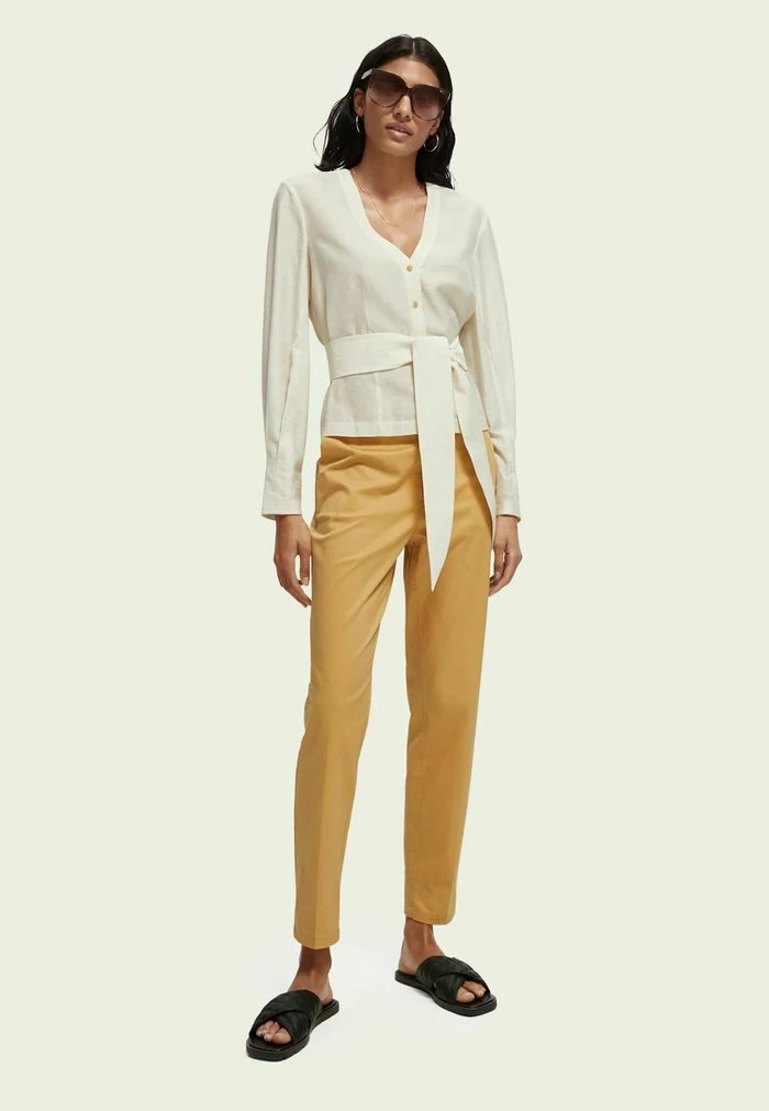 Scotch & Soda Blouse - Sand Melange 2 Scotch & Soda Blouse - Sand Melange – Image 2