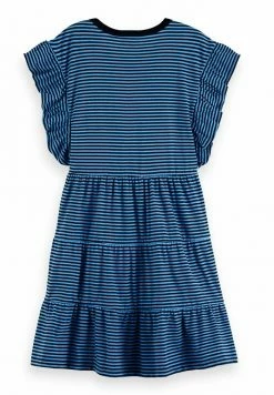 Scotch & Soda Robe En Jersey - Blue -Scotch & Soda Soldes fdf6ae63dd20466683b78d4bdf2a499c