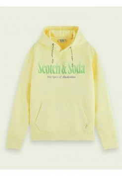 Scotch & Soda COLOURFUL ARTWORK HOODED - Sweatshirt - Yellow -Scotch & Soda Soldes ff24b99cdcfd46cd987a31c1b3cea297