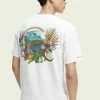 Scotch & Soda RELAXED FIT - T-shirt Imprimé - White