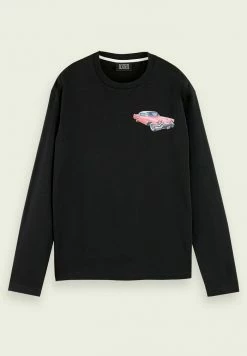 Scotch & Soda GRAPHIC - T-shirt à Manches Longues - Black -Scotch & Soda Soldes ff54c0e528d541af8033a90fd5d994ee