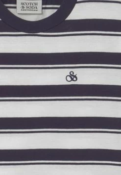 Scotch & Soda REGULAR FIT - T-shirt Imprimé - Dark Blue/white -Scotch & Soda Soldes ff7c0cedf6344c5eb86afaf53b117ccb